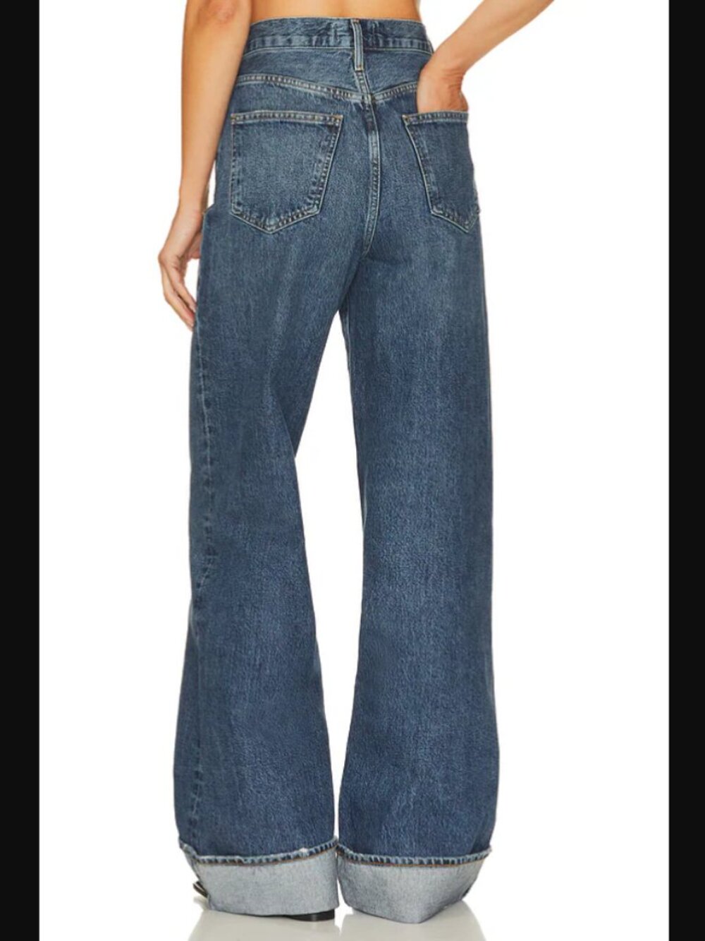 Agolde Dame High Rise Wide Leg Jeans in Control Size 27 NWT - Picture 2 of 6